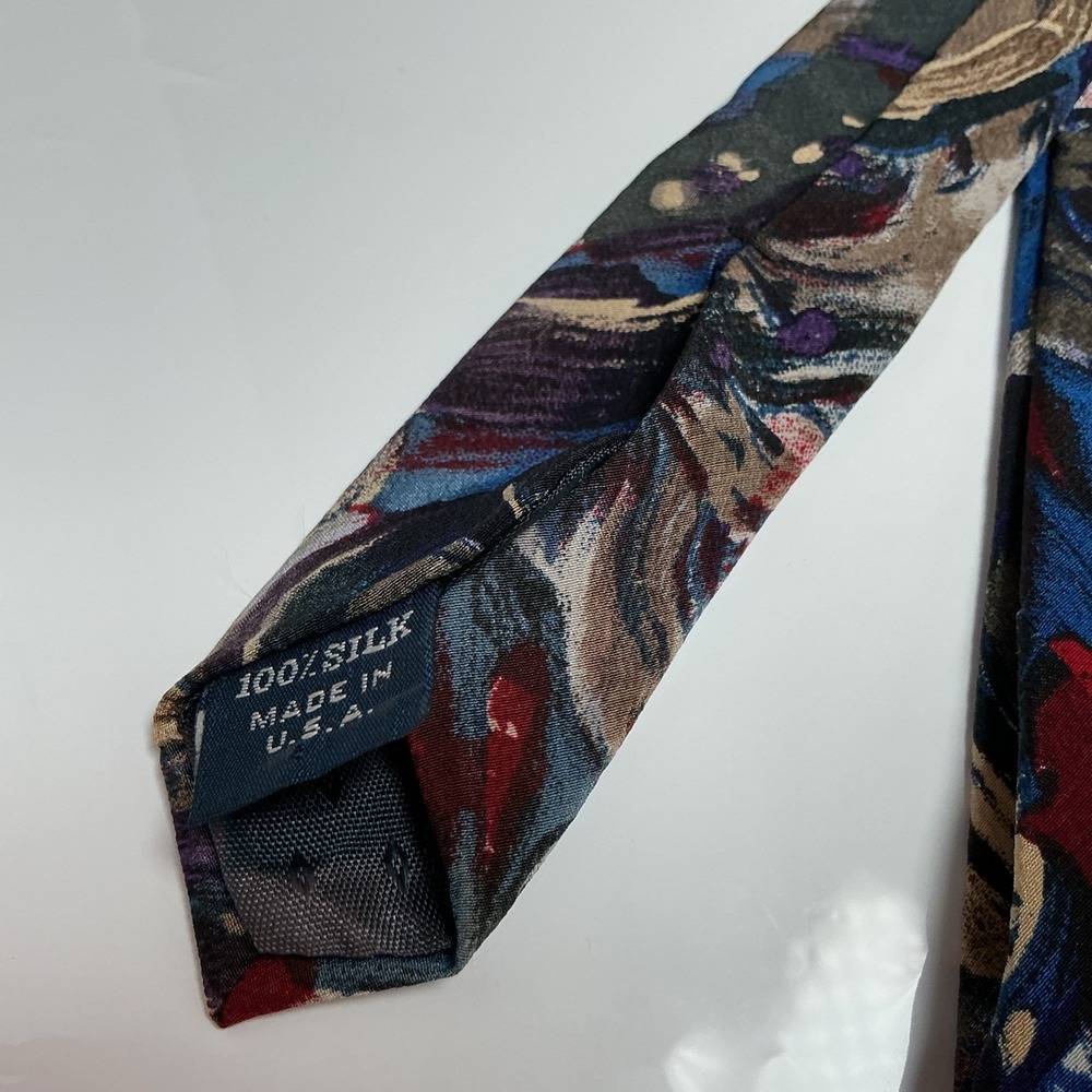 Vintage Miles Davis Silk Tie Artistic Collection Abstract Jazz Music Trumpet Art - Picture 2 of 7